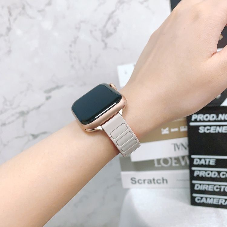 【全9色】スリムマグネットシリコンアップルウォッチバンド【Apple Watch】