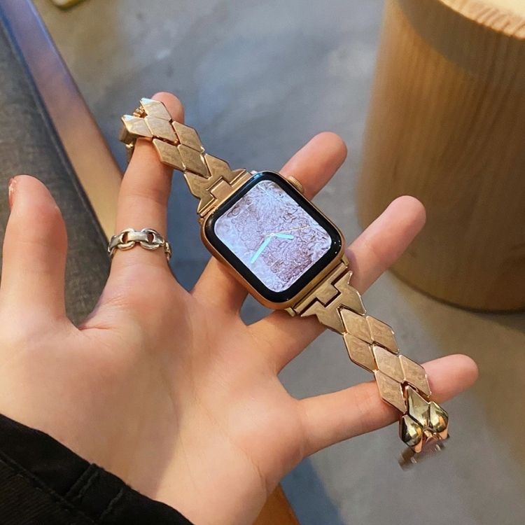【ジュエリーのように煌めく】ダイヤチェーンアップルウォッチバンド【Apple Watch】