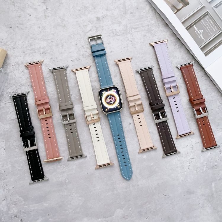 【上品デザイン】フェミニン本革アップルウォッチバンド【Apple Watch】