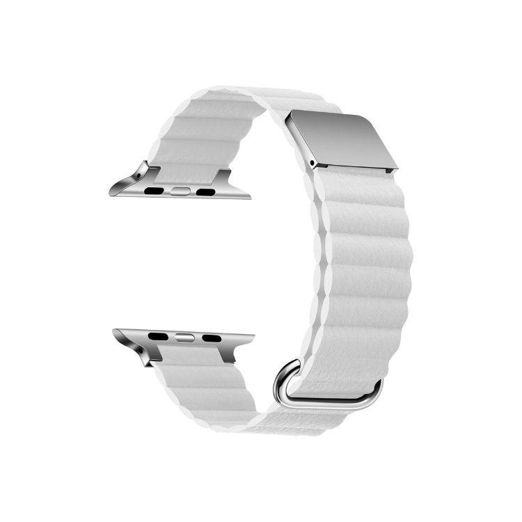 【全6色】マグネットシボレザーアップルウォッチバンド【Apple Watch】