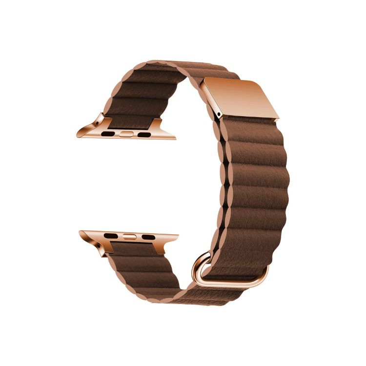 【全6色】マグネットシボレザーアップルウォッチバンド【Apple Watch】