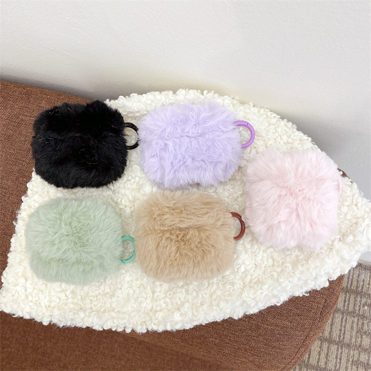 ふわもこファブリックエアーポッズケース【AirPods】