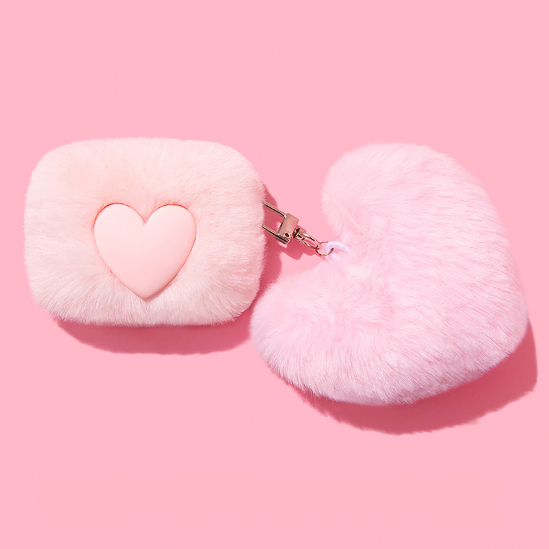 ふわもこハートエアーポッズケース【AirPods】
