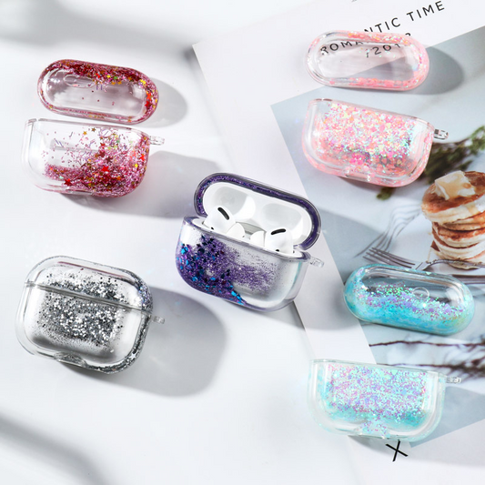 スパークリンググリッターエアーポッズケース【AirPods】