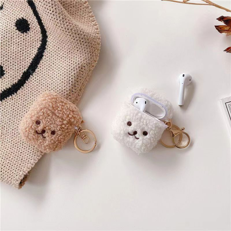 アニマルフェイスもこもこエアーポッズケース【AirPods】