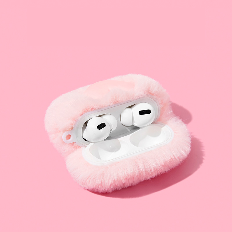 ふわもこハートエアーポッズケース【AirPods】