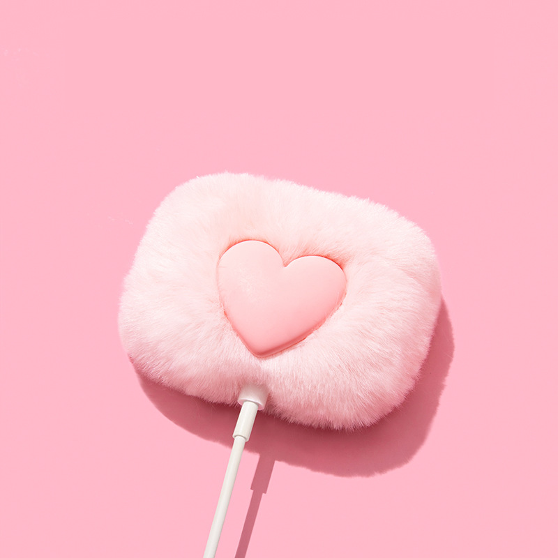 ふわもこハートエアーポッズケース【AirPods】