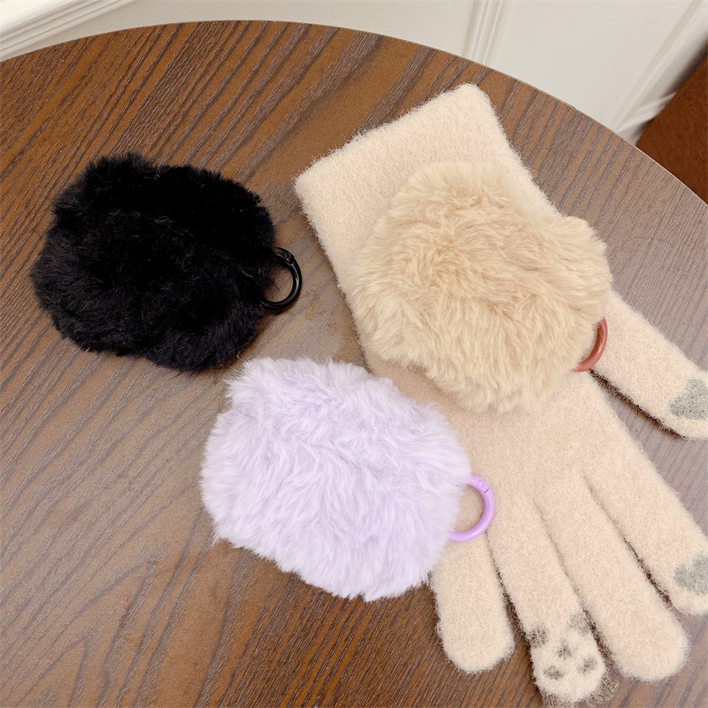 ふわもこファブリックエアーポッズケース【AirPods】