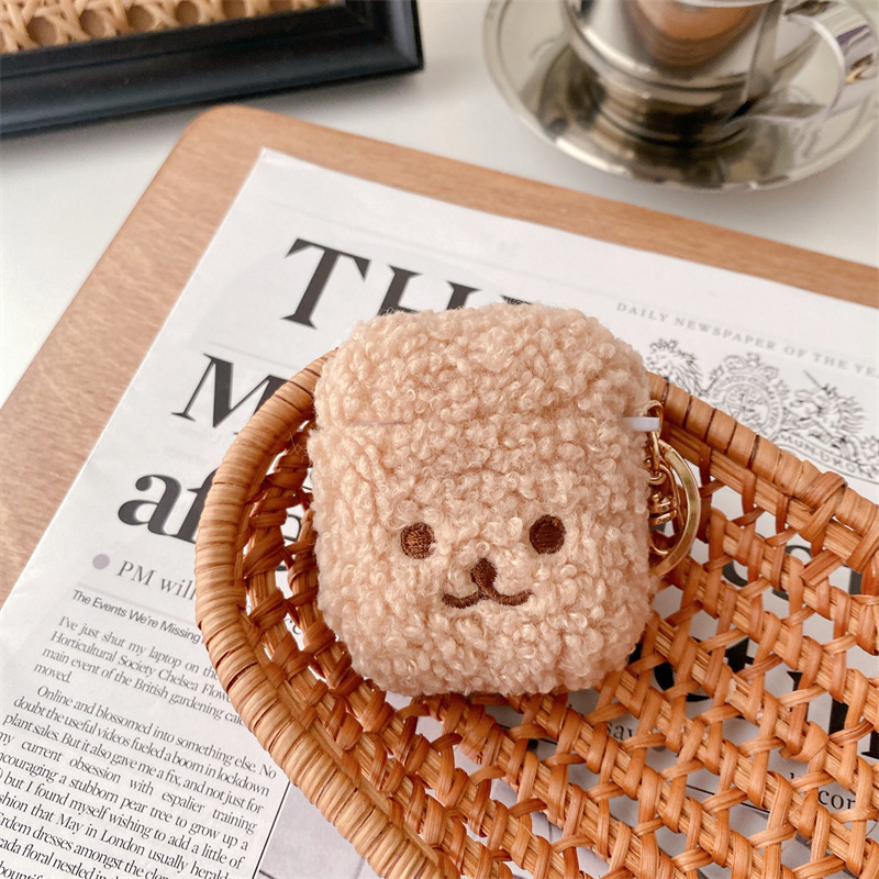アニマルフェイスもこもこエアーポッズケース【AirPods】