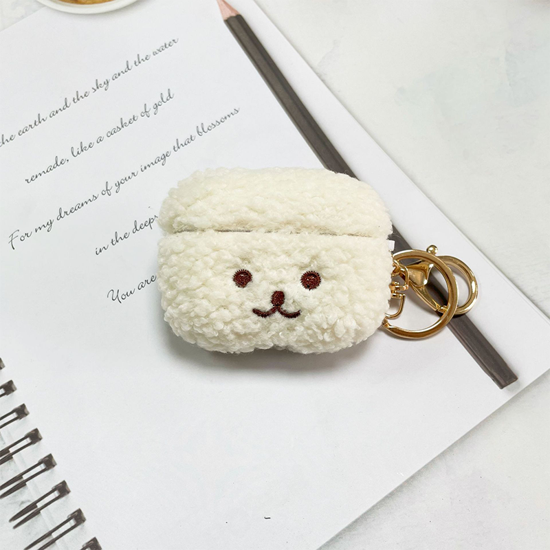アニマルフェイスもこもこエアーポッズケース【AirPods】