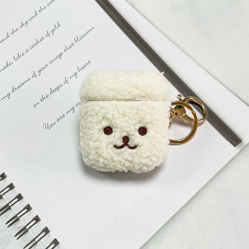 アニマルフェイスもこもこエアーポッズケース【AirPods】
