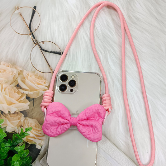 ラウンドリボンスマホショルダー