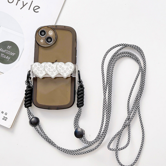 カラフルハートスマホショルダー