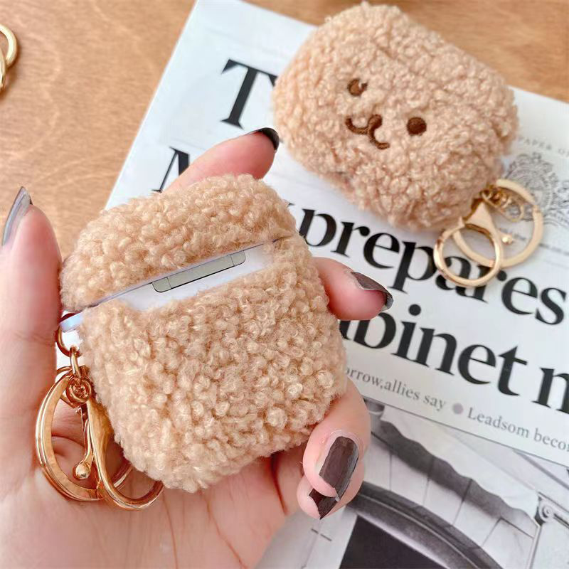 アニマルフェイスもこもこエアーポッズケース【AirPods】