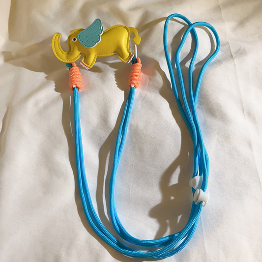 ミニレザーエレファントスマホショルダー