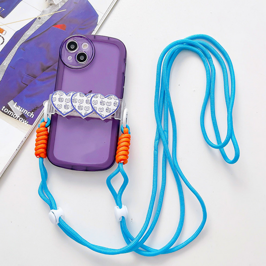 カラフルハートスマホショルダー