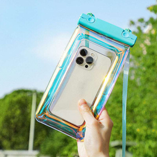 クリアオーロラデザインスマホショルダー【ジッパータイプ】