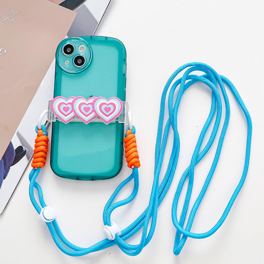 カラフルハートスマホショルダー