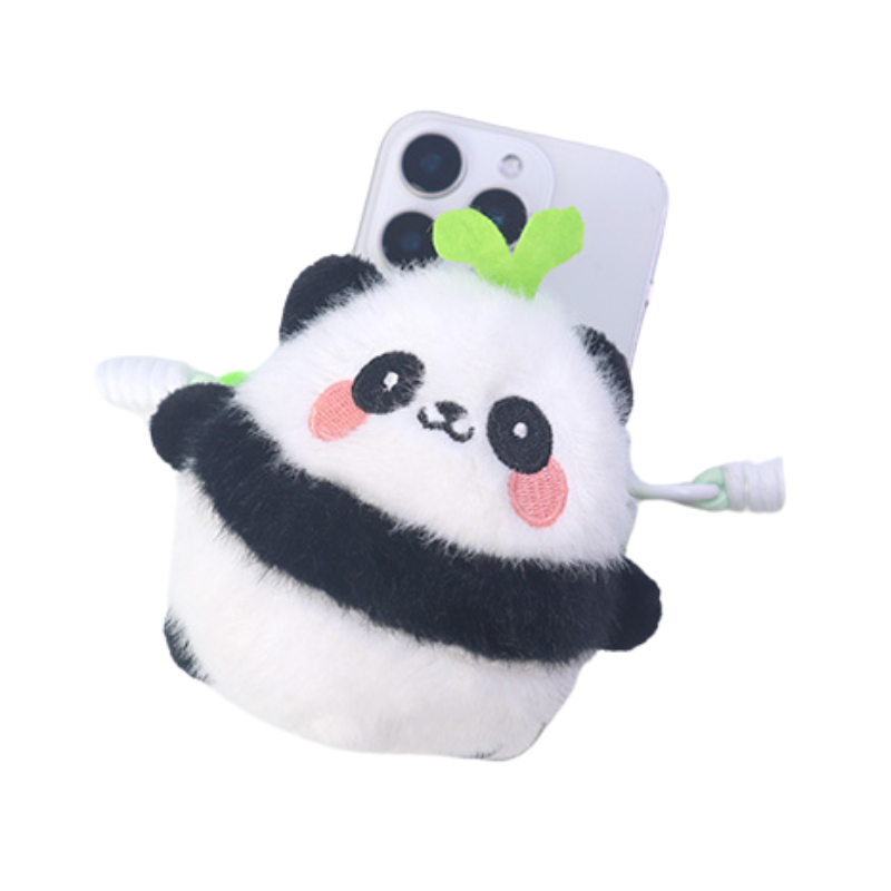 パンダドールポーチサイドクリップスマホショルダー【ストラップタイプ