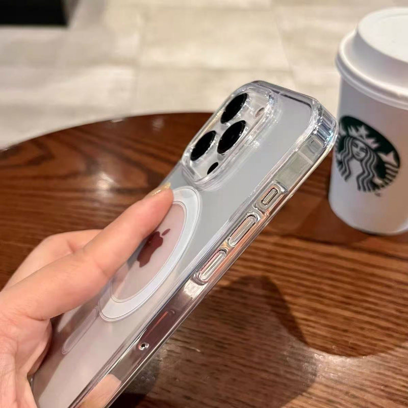 シンプルクリアMagSafeスマホケース【iPhone】