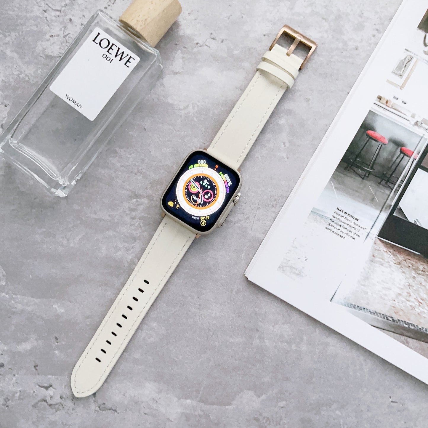 【上品デザイン】フェミニン本革アップルウォッチバンド【Apple Watch】