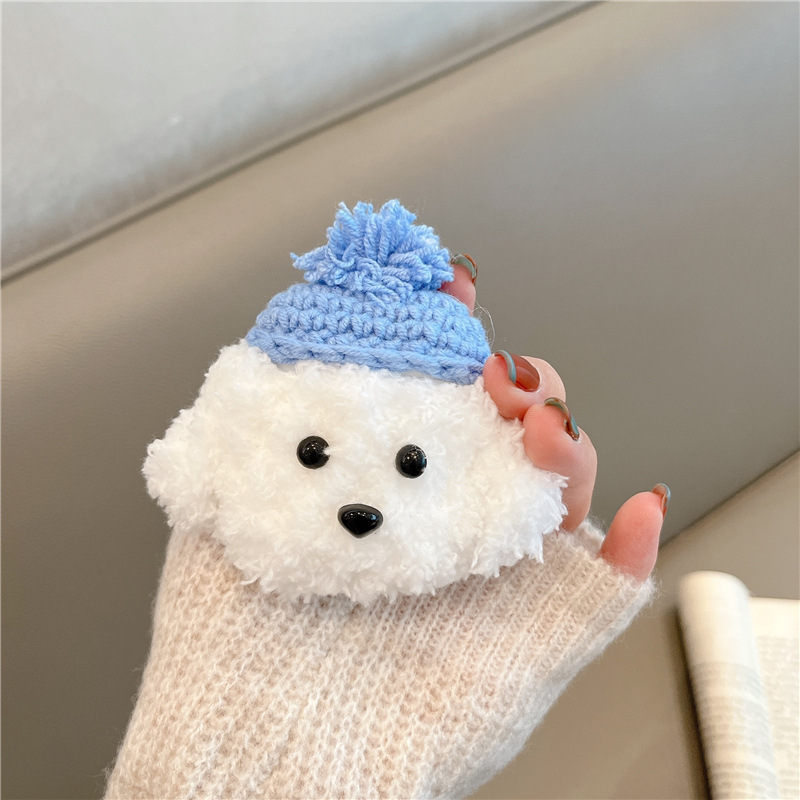 トイプードルニットハットエアーポッズケース【AirPods】