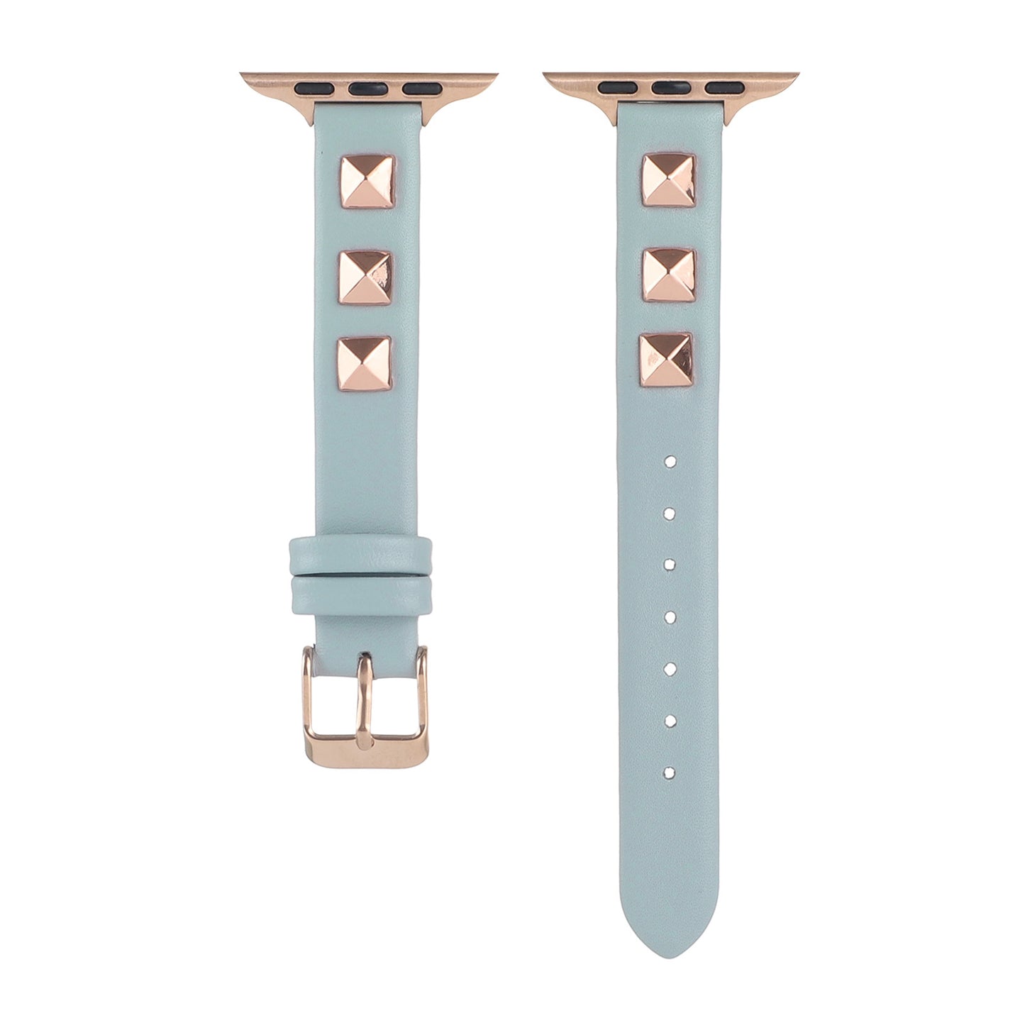 【スタッズが輝く】モードレザーアップルウォッチバンド【Apple Watch】