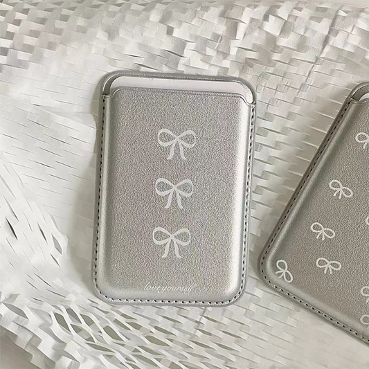 リボン＆スターカードケース【MagSafe】