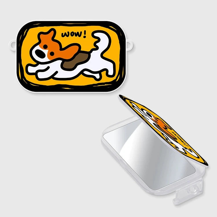 ランニングドッグフリップミラーサイドクリップスマホショルダー