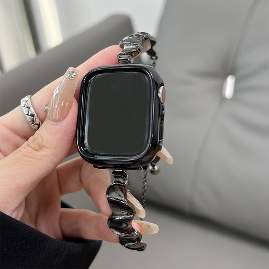 ウェーブメタルバンド【Apple Watch】