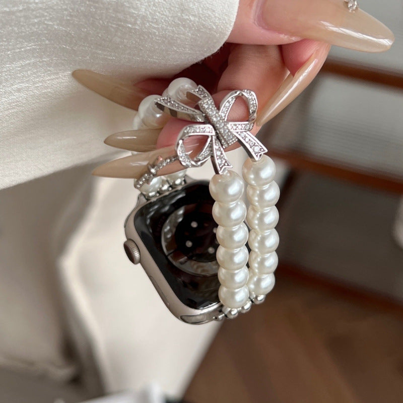 リボンパールバンド【Apple Watch】