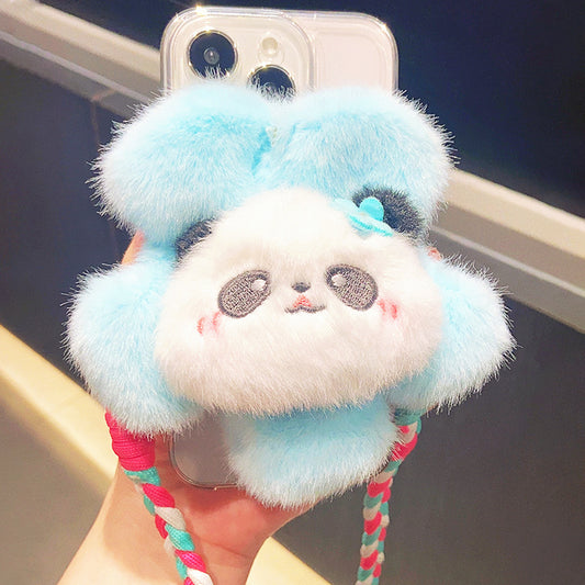 フラワーインパンダスマホショルダー
