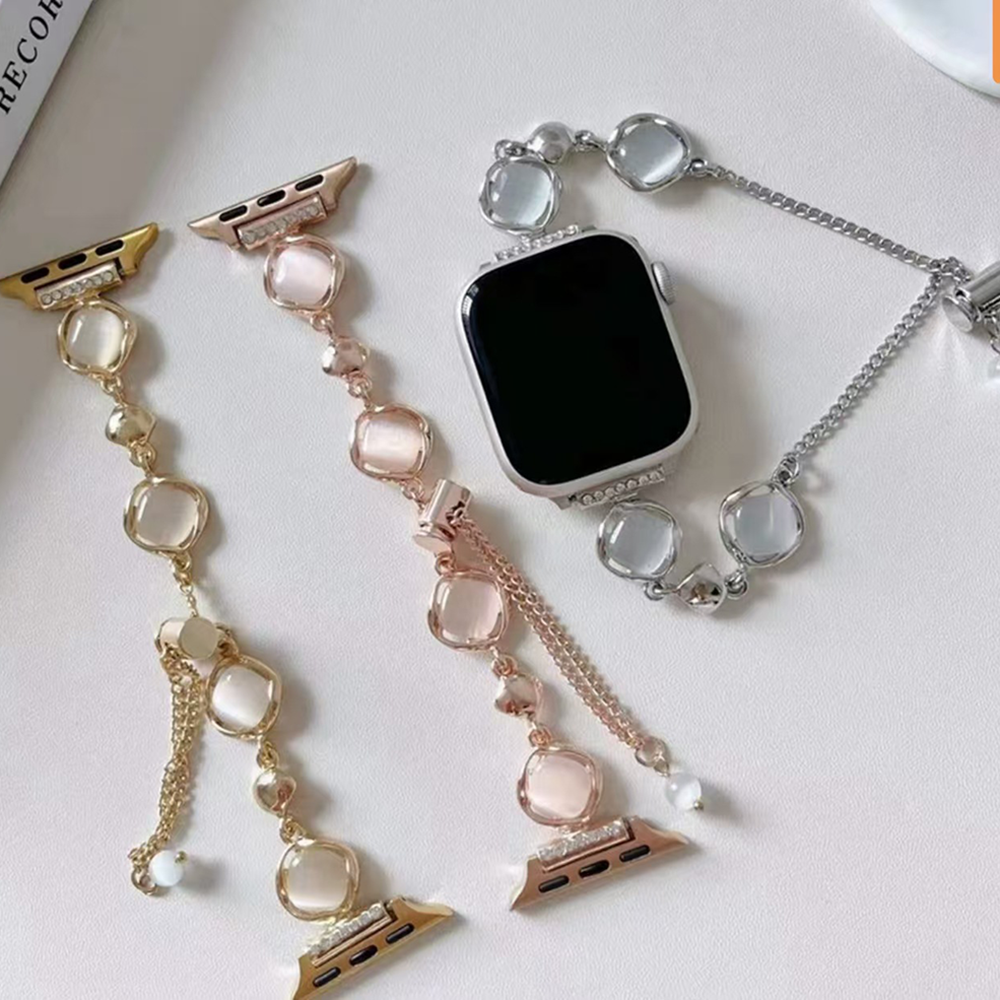 【アクセサリー感覚で楽しむ】ジュエリーチェーンアップルウォッチバンド【Apple Watch】