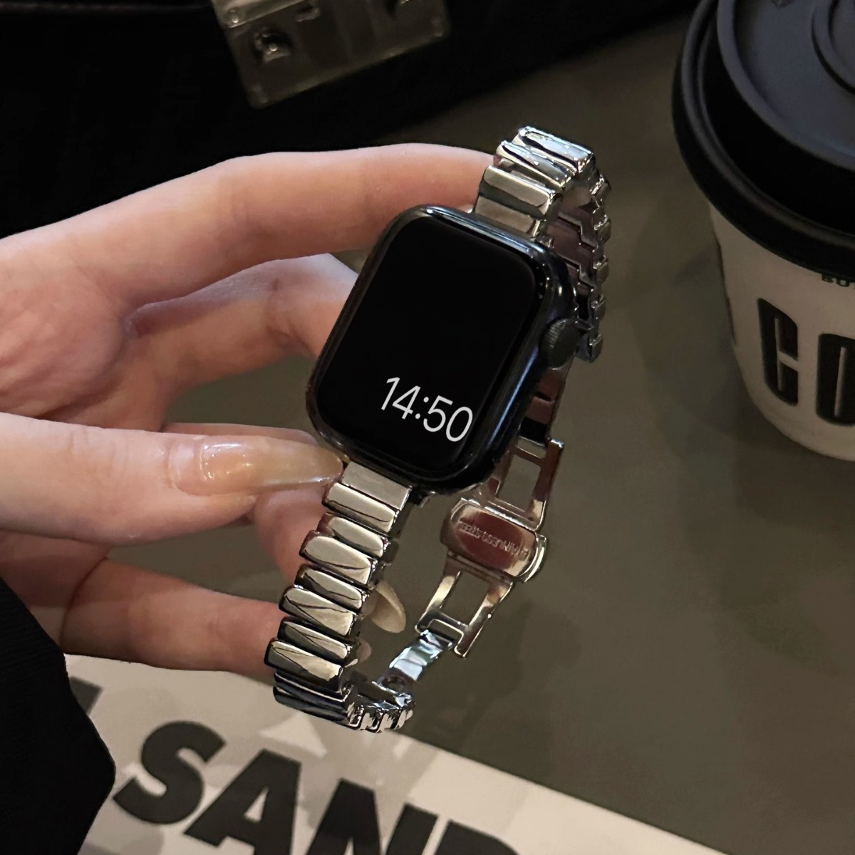 ニュアンスメタルバンド【Apple Watch】