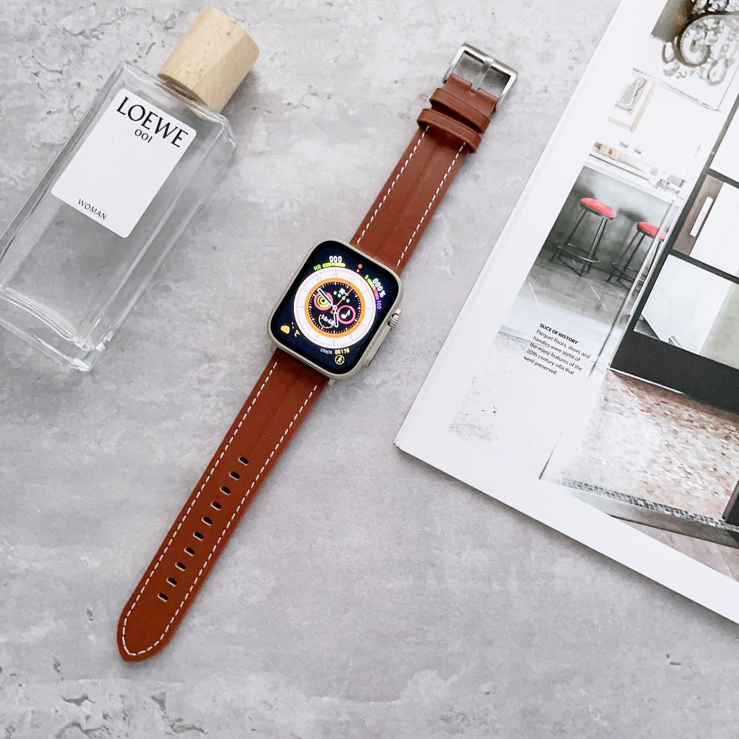 【上品デザイン】フェミニン本革アップルウォッチバンド【Apple Watch】