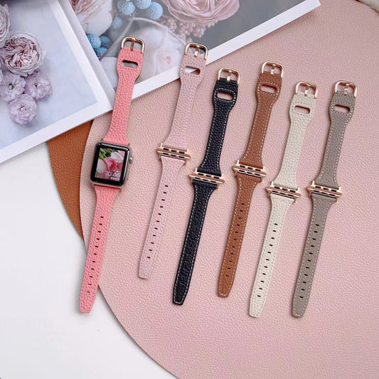 【上質感漂う】シボ本革アップルウォッチバンド【Apple Watch】