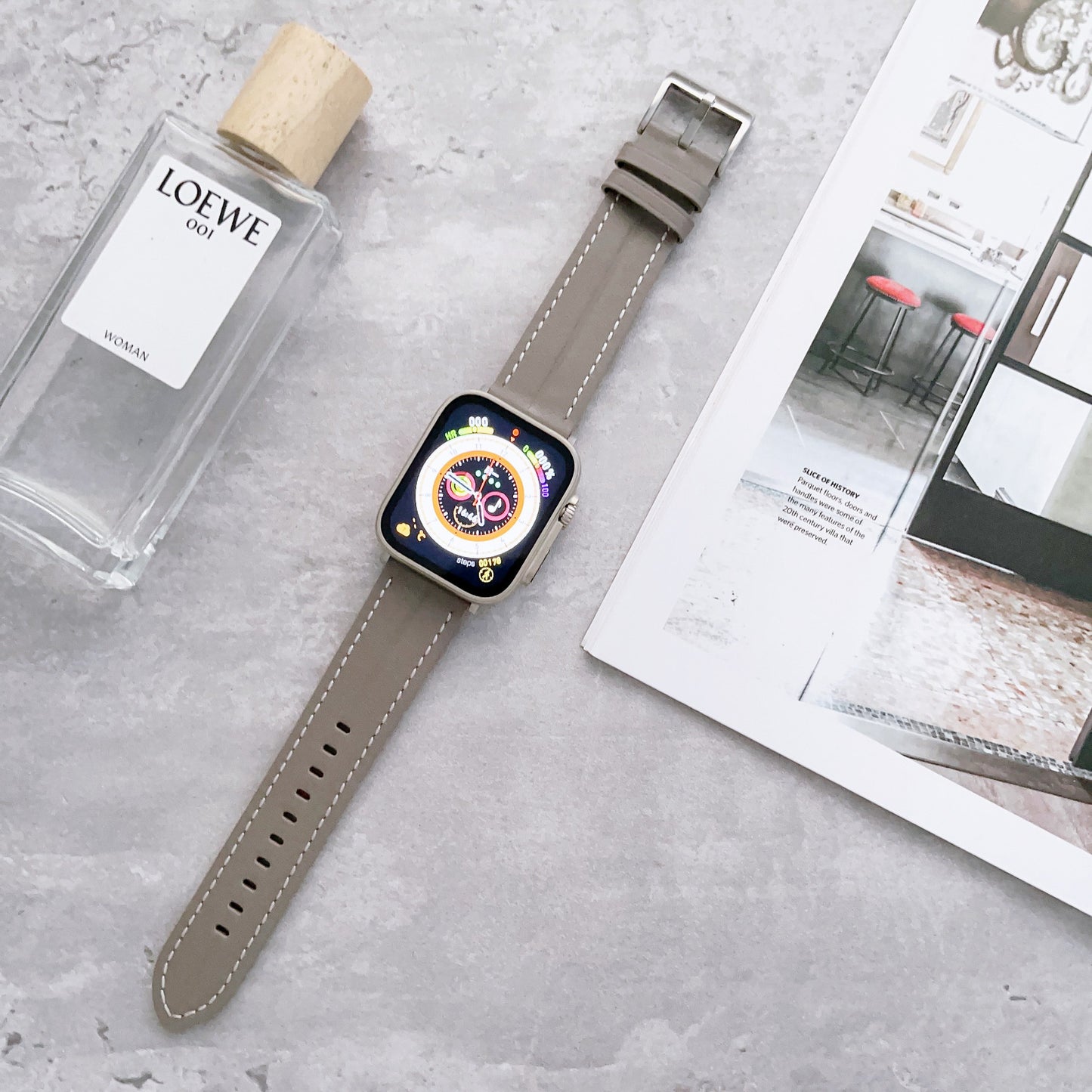 【上品デザイン】フェミニン本革アップルウォッチバンド【Apple Watch】