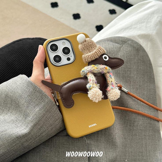 ニットマフラーダックススマホショルダー