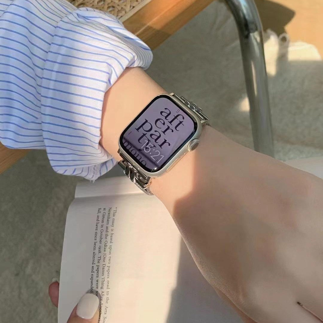 【シンプル上品】マグネットメッシュバンド【Apple Watch】