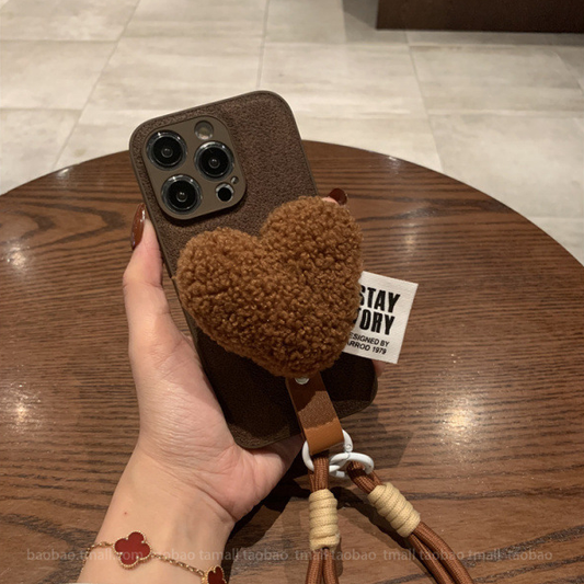 ボアハートスマホケース【iPhone】