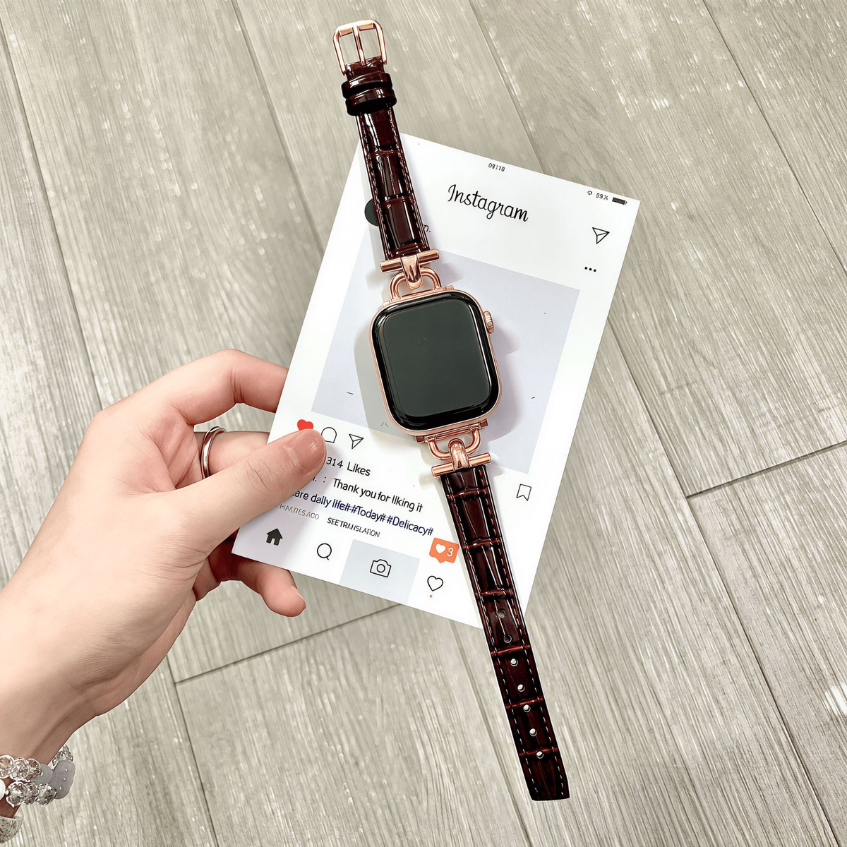 クロコエレガンスバンド【Apple Watch】
