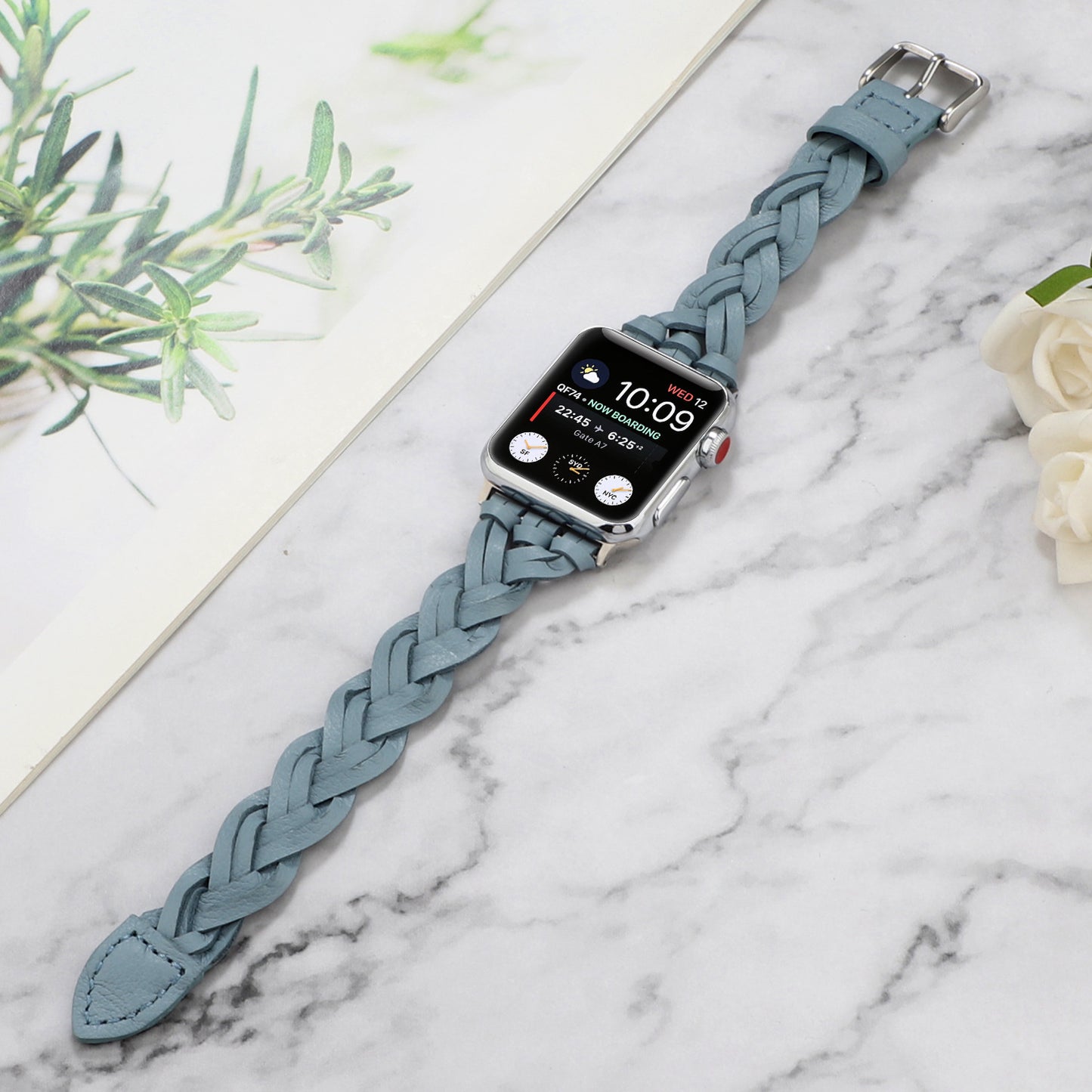 【全5色】編み込みレザー本革アップルウォッチバンド【Apple Watch】