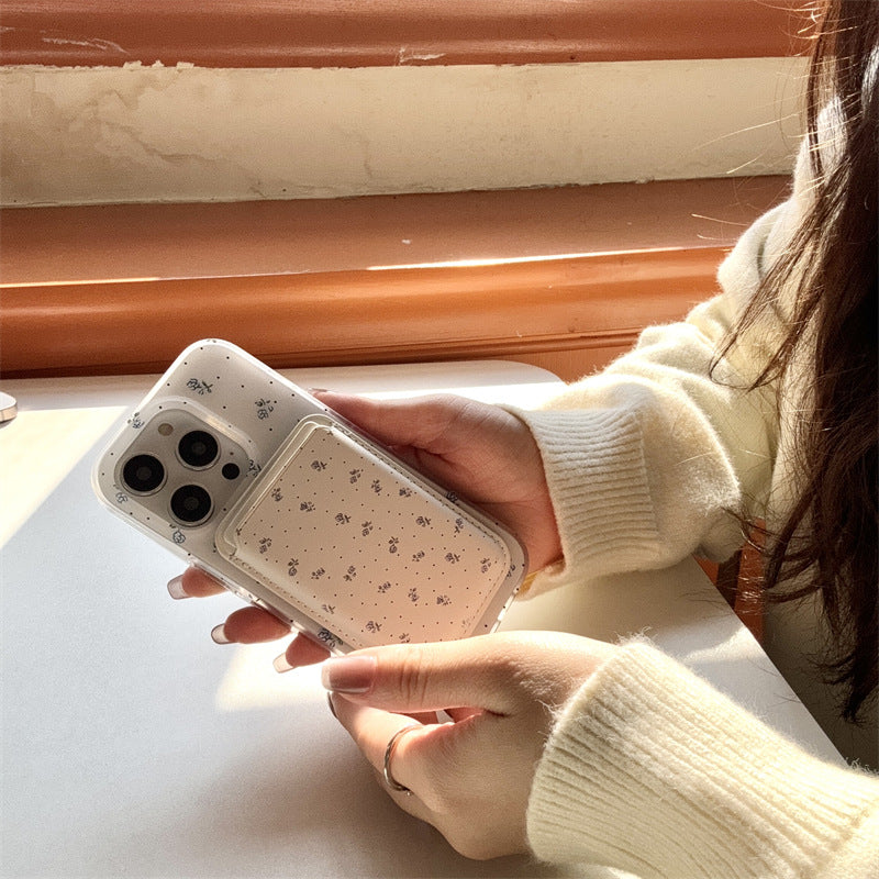 ブルーフラワーMagSafeスマホケース【iPhone】