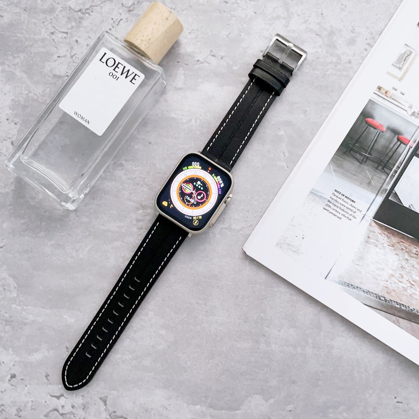 【上品デザイン】フェミニン本革アップルウォッチバンド【Apple Watch】
