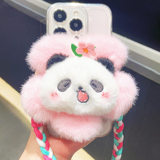 フラワーインパンダスマホショルダー