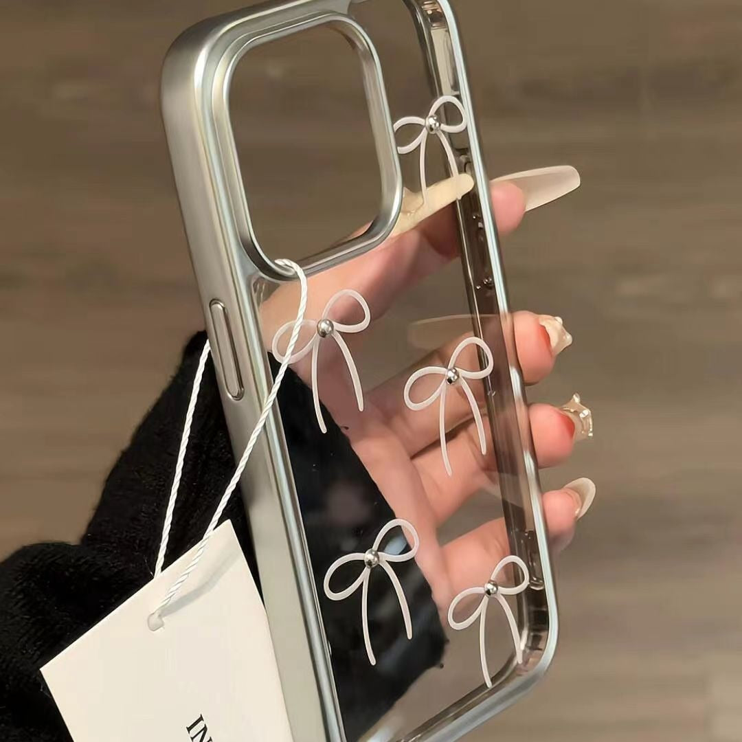 リボンクリアスマホケース【iPhone】