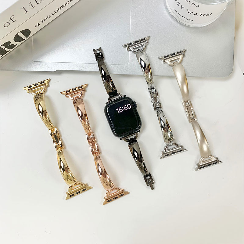 【洗練デザイン】メタルブレスアップルウォッチバンド【Apple Watch】