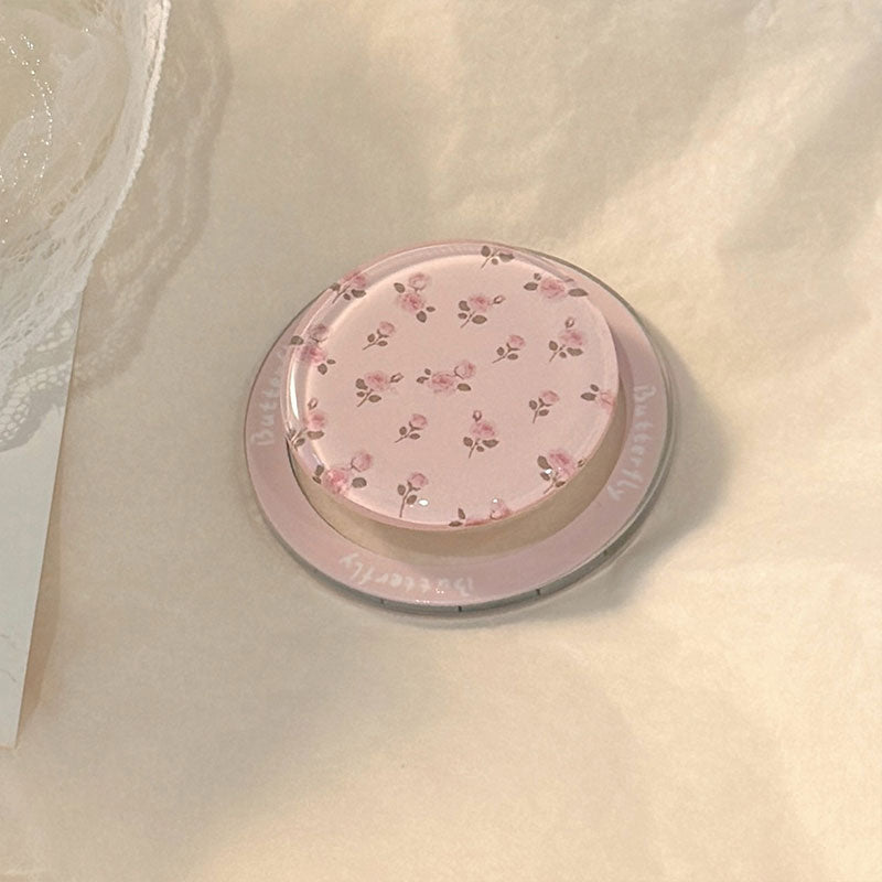 【可憐な小花模様】クラシックフラワーMagSafeスマホグリップ【マグネットタイプ】