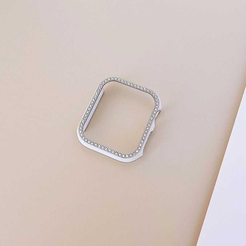 【上品な輝き】ラインストーンエレガントアップルウォッチケース【Apple Watch】