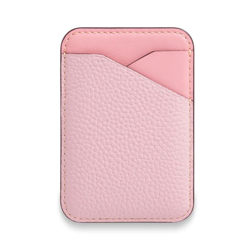 【上品シンプル】エンボスレザーMagSafeカードケース【スマホカードケース】